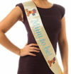 Picture of BABY SHOWER EMBROIDERED SASH MUM TO BE YELLOW